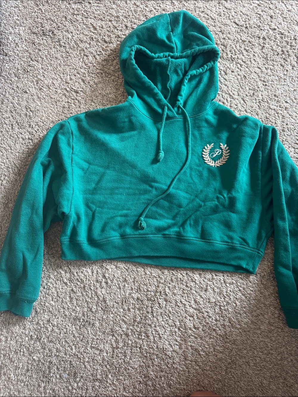 Victoria's Secret PINK green/Teal Ribbed Waist Sweatsuit set